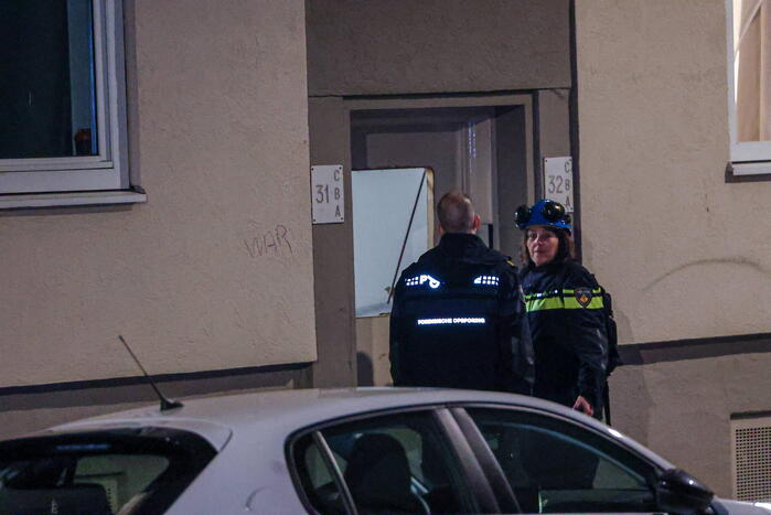 Straat afgezet na explosie