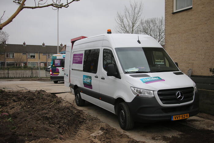 Gasleiding geraakt bij werkzaamheden