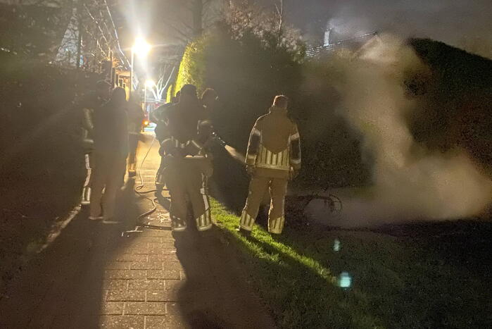 Scooter verwoest door brand