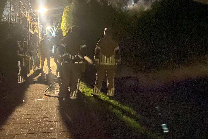 Scooter verwoest door brand