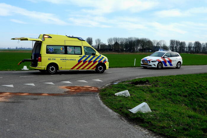 Fietser gewond bij ongeval op kruising