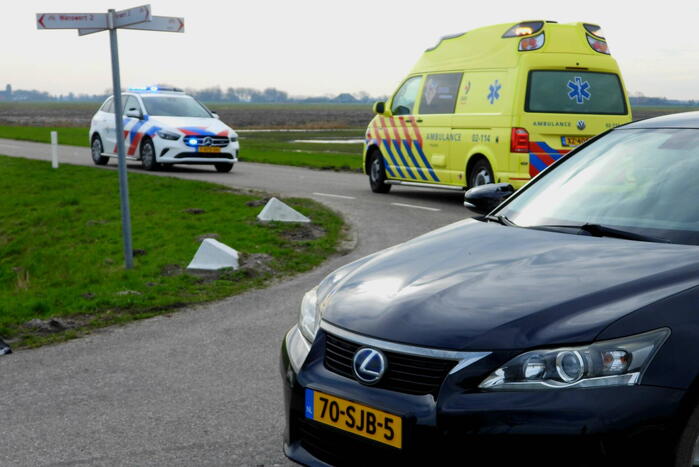 Fietser gewond bij ongeval op kruising