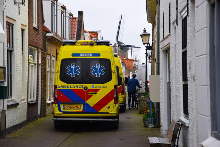 Traumahelikopter landt voor medische noodsituatie met kindje