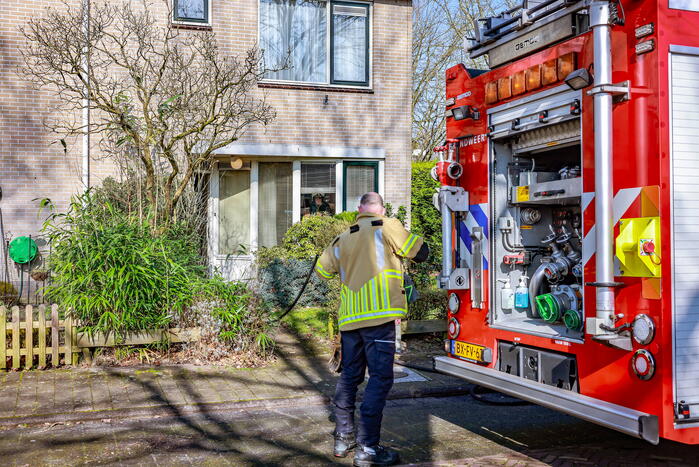 Hulpdiensten groots ingezet na brand in woning