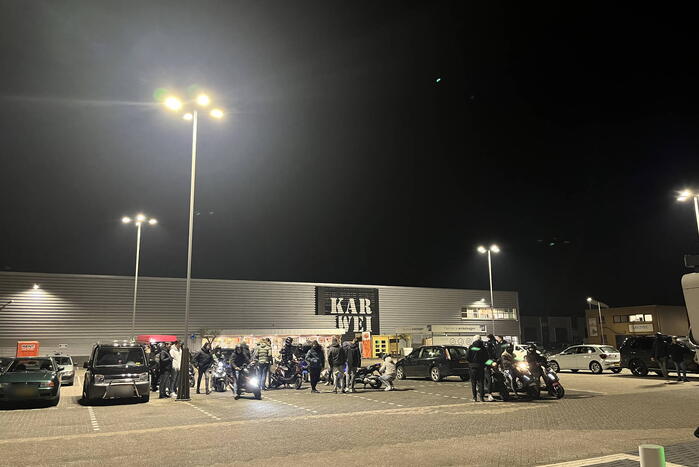 Grote scooter meeting gestopt door politie