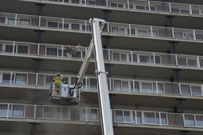 Rookontwikkeling bij brand in flatwoning