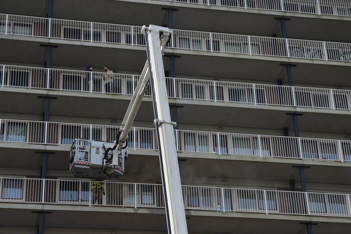 Rookontwikkeling bij brand in flatwoning