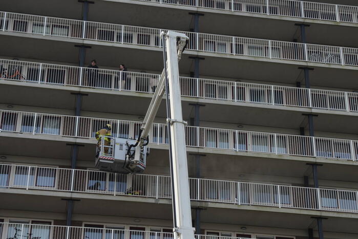 Rookontwikkeling bij brand in flatwoning