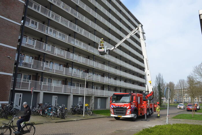 Rookontwikkeling bij brand in flatwoning