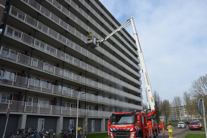 Rookontwikkeling bij brand in flatwoning