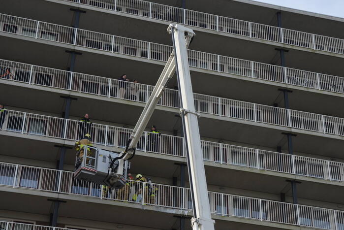 Rookontwikkeling bij brand in flatwoning