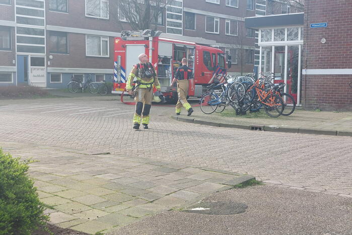 Rookontwikkeling bij brand in flatwoning