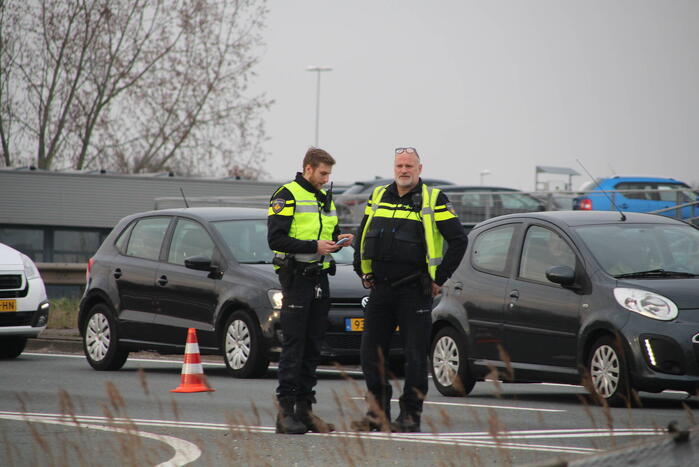 Twee voertuigen afgesleept na kop-staartaanrijding