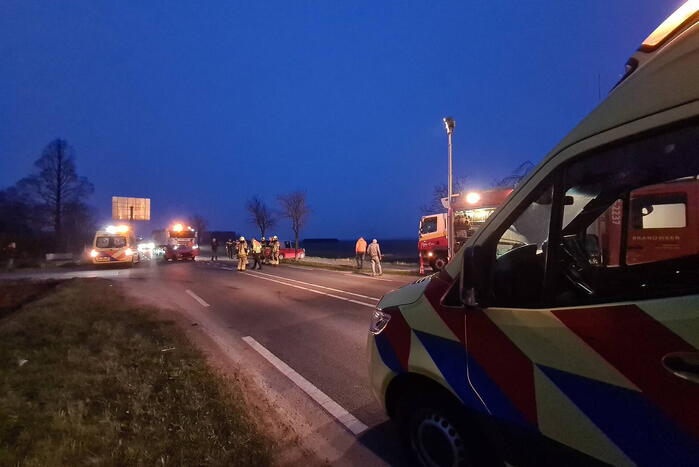 Meerdere voertuigen beschadigd bij botsing