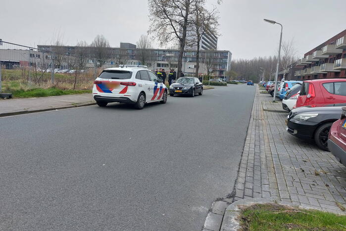 Automobilist rijdt door hek