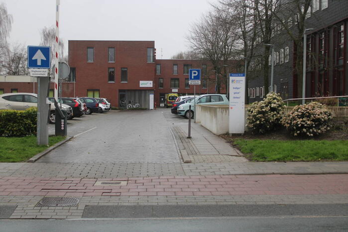 Traumahelikopter landt voor medische noodsituatie