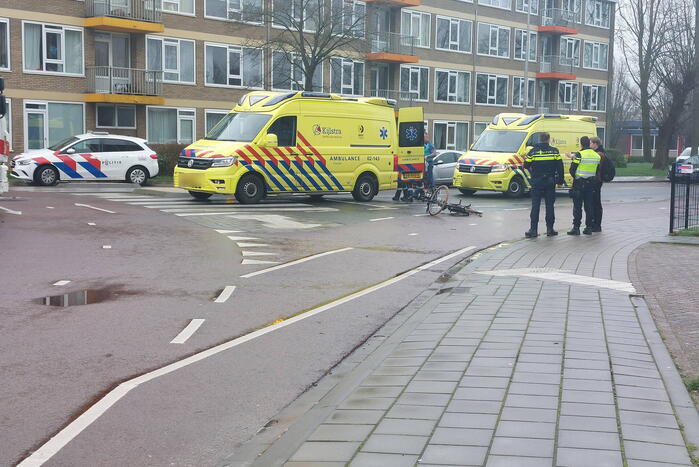 Fietser geschept door automobilist