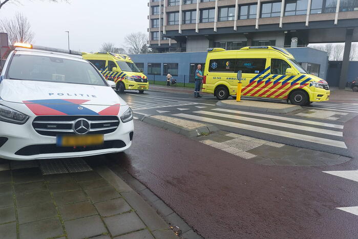 Fietser geschept door automobilist