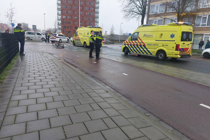 Fietser geschept door automobilist