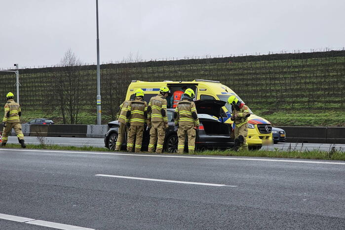 Flinke schade door ongeval op snelweg