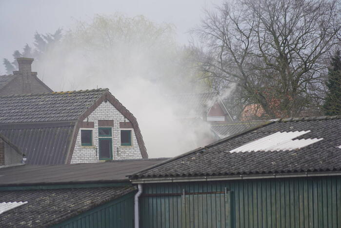 Grote brand in schuur