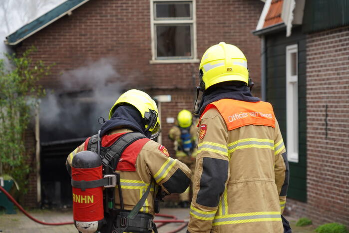 Grote brand in schuur