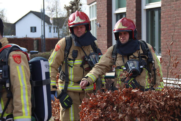 Rookontwikkeling bij brand in kelder