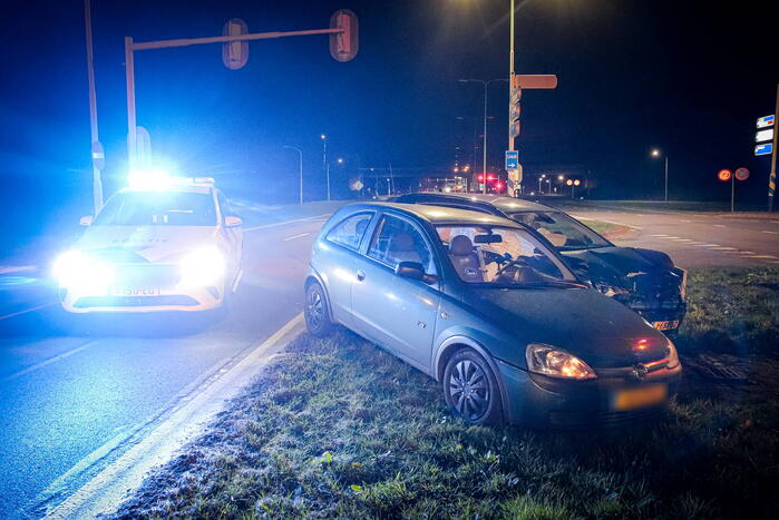 Flinke schade bij ongeval op kruising