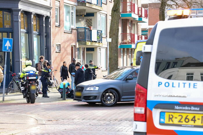 Scooter geschept door personenauto