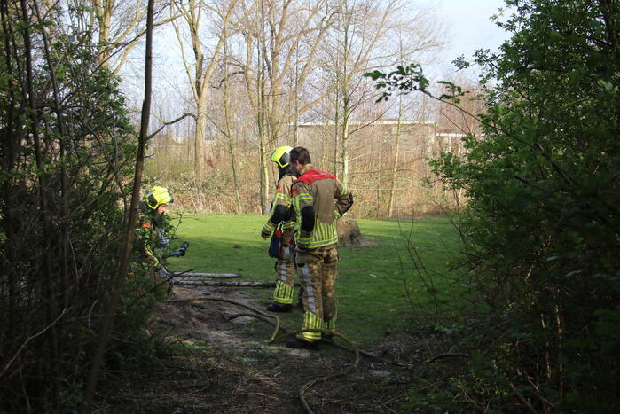 Buitenbrand snel onder controle