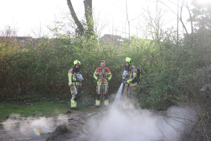 Buitenbrand snel onder controle