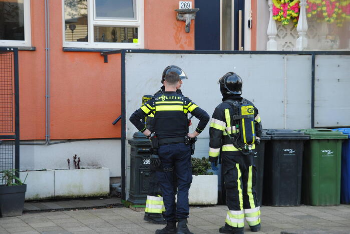 Brand in kelderbox snel onder controle