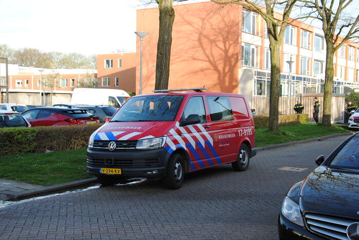 Brand in kelderbox snel onder controle