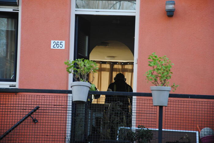 Brand in kelderbox snel onder controle