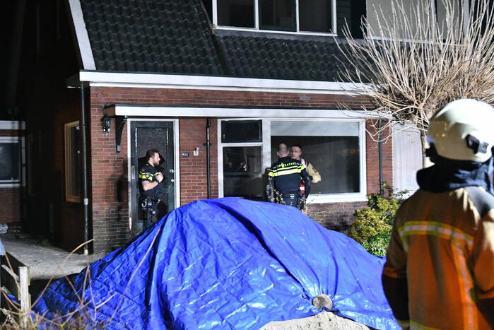 Brand in leegstaande woning zorgt voor rookontwikkeling