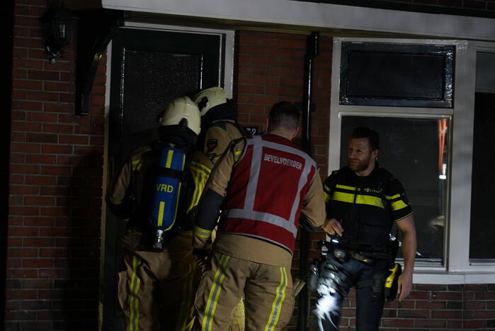 Brand in leegstaande woning zorgt voor rookontwikkeling