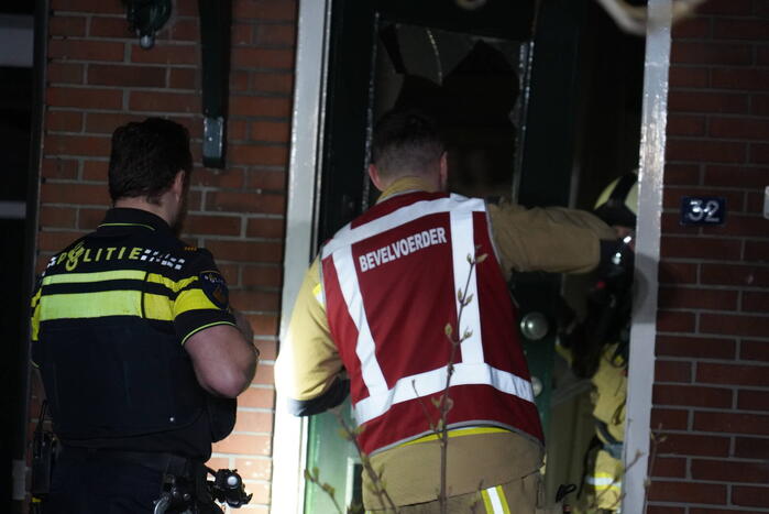 Brand in leegstaande woning zorgt voor rookontwikkeling