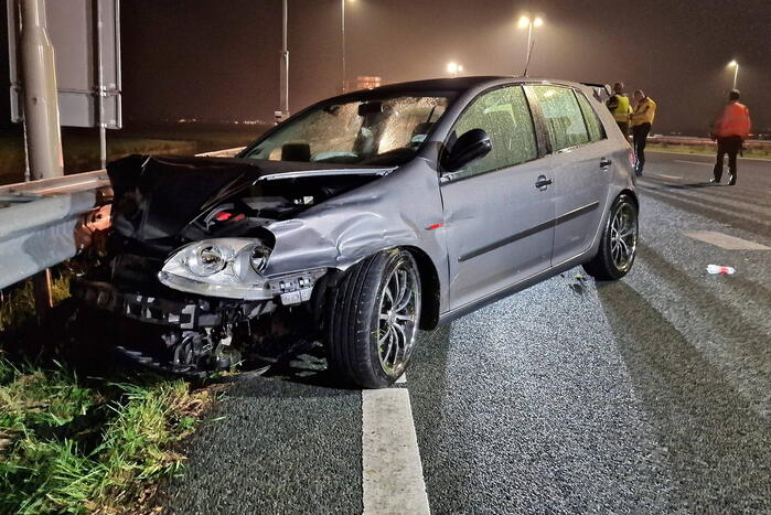 Snelweg deels dicht door ongeval