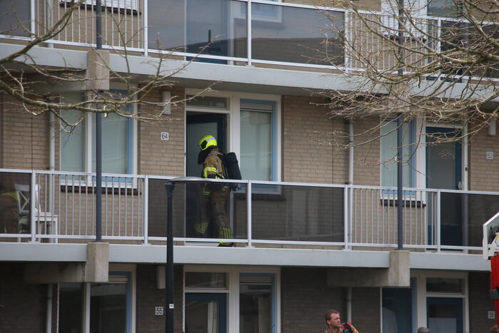 Koolmonoxide-melder gaat af in woning