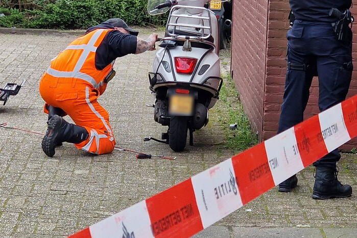 Vluchtscooter overval mogelijk gevonden