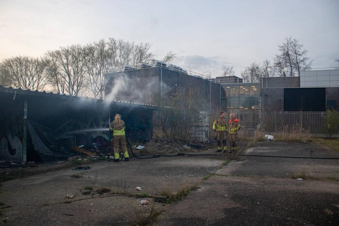 Brand op afgelegen terrein