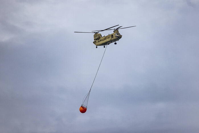 Veel bekijks bij oefening met Chinooks