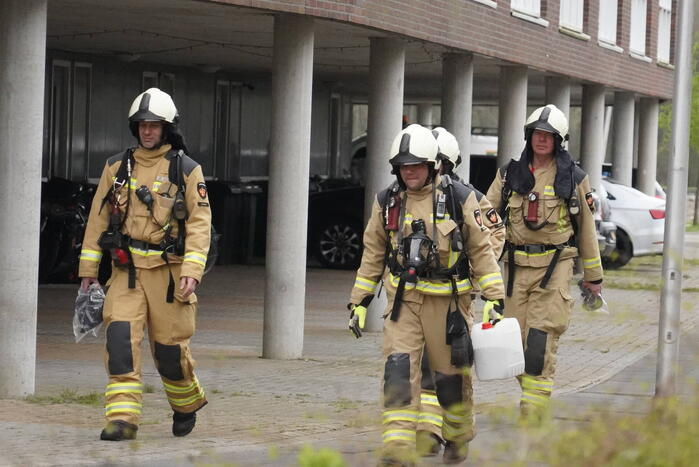 Lekkende brandstoftank van motor zorgt voor vreemde lucht