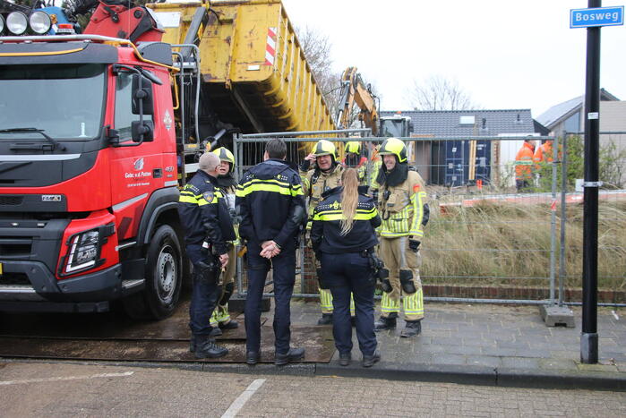 Gaslekkage ontstaan bij sloopwerkzaamheden woning