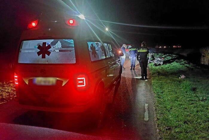Scooterrijder gewond nadat hij ten val komt
