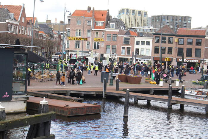 Veel aanwezigen bij pro-palestina demonstratie