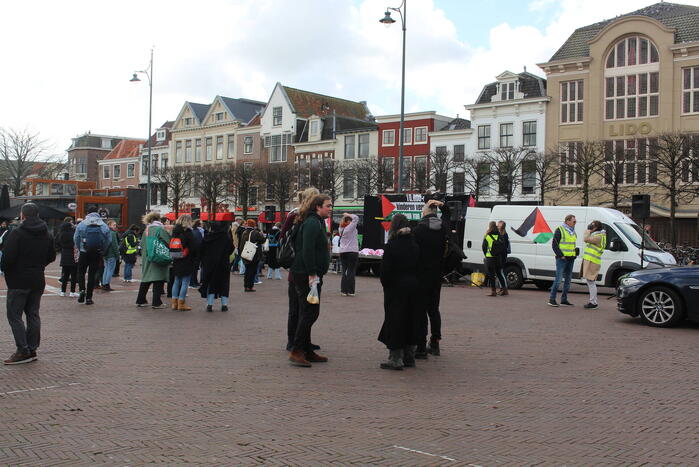 Veel aanwezigen bij pro-palestina demonstratie