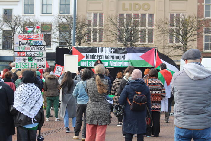 Veel aanwezigen bij pro-palestina demonstratie