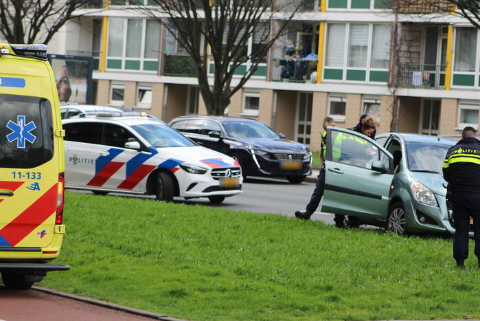 Schade bij ongeval tussen twee voertuigen