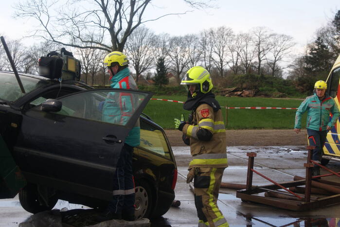 Houtzagerij volledig in het teken van hulpdiensten vanwege brandweerwedstrijd